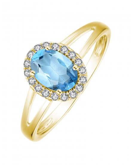 OVAL COLORED STONE DIAMOND RING (VR406)